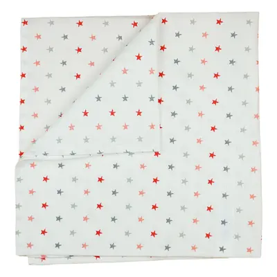 Textil tetra pelenka 75x75 cm - piros csillagos