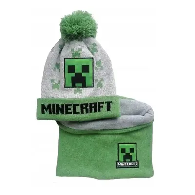 Minecraft gyerek sapka + snood szett 54 cm