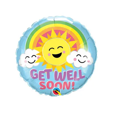 Get Well Soon Sunny fólia lufi 46 cm