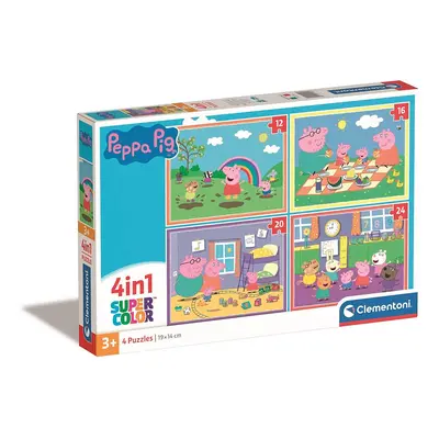 Peppa malac Picnic and School 4 az 1-ben puzzle Clementoni