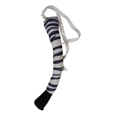 Zebra farok, jelmezkiegészítő, 32 cm - ÚJ