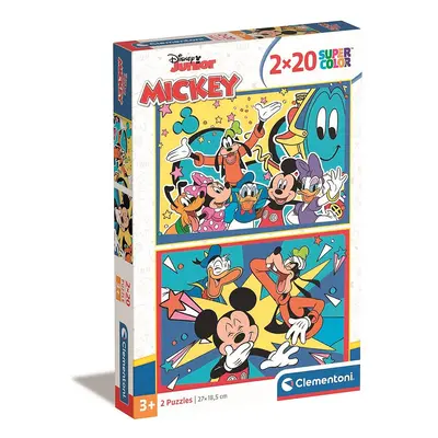 Disney Mickey Laughing 2x20 db-os puzzle Clementoni