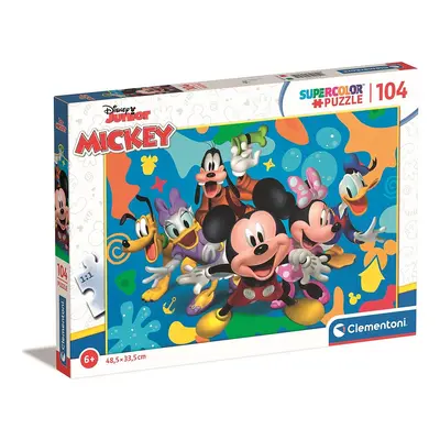 Disney Mickey Colorsplash 104 db-os puzzle Clementoni