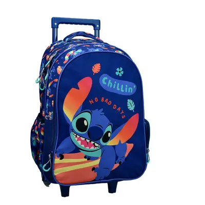 Disney Lilo és Stitch, A csillagkutya Chillin&#039; gurulós iskolatáska, táska 46 cm