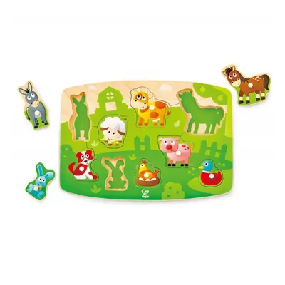 Hape Hape Fogantyús Puzzle - Háziállatok - 24 hó+