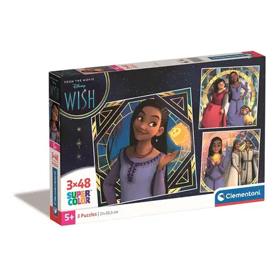 Disney Kívánság Mystic 3x48 db-os puzzle Clementoni