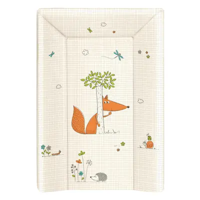 Ceba pelenkázó lap puha 3 oldalú 50x70cm - Fox ecru