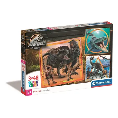 Jurassic World Allosaurus 3x48 db-os puzzle Clementoni