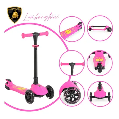 Moni Lamborghini basic roller 3 kerekű, ultra könnyű, 3 éves kortól pink