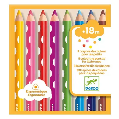 Djeco 8 színes ceruza for little ones