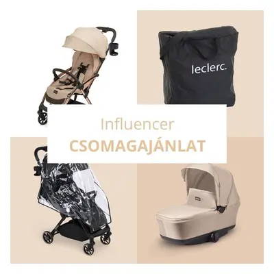 Leclerc Influencer Bundle Deal babakocsi szett csomagajánlat - Sand Chocolate