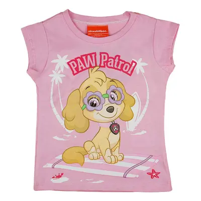 Paw Patrol lányka rövid ujjú póló rózsaszín