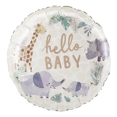 Hello Baby Jungle fólia lufi 45 cm