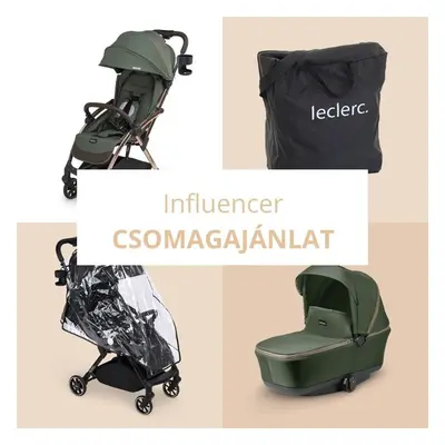 Leclerc Influencer Bundle Deal babakocsi szett csomagajánlat - Army Green