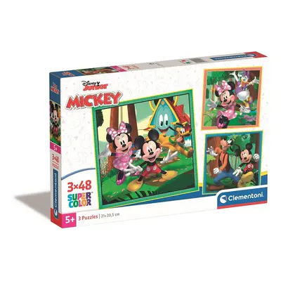 Disney Mickey Clubhouse 3x48 db-os puzzle Clementoni