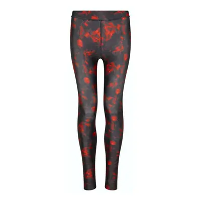 Női XS-es fekete-piros mintás sportnadrág, leggings - Just Cool - ÚJ