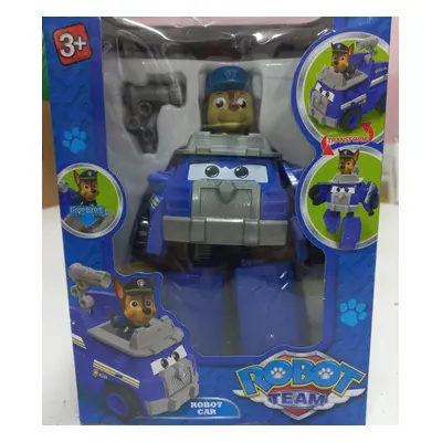 Transformers robot Chase kutya dobozban - Robot Car - Paw Patrol - Mancs Őrjárat - ÚJ