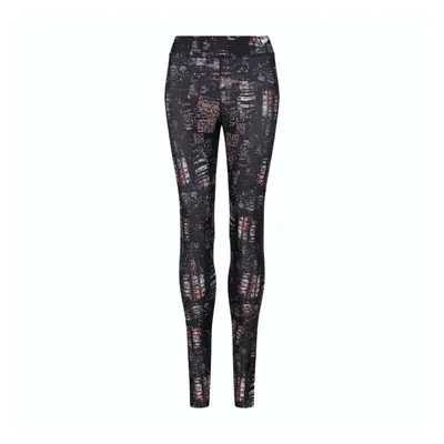 Női XS-es fekete-rózsaszín mintás sportnadrág, leggings - Just Cool - ÚJ