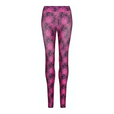 Női XS-es fekete-pink mintás sportnadrág, leggings - Just Cool - ÚJ