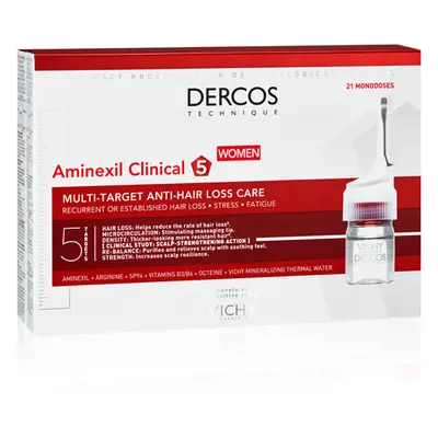 VICHY Dercos Aminexil Clinical 5 hajhullás elleni ampulla nőknek (21x6ml)