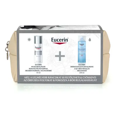 EUCERIN szett Hyaluron-Filler +3x effect ráncfeltöltő nappali normál, vegyes bőrre (50ml+200ml)