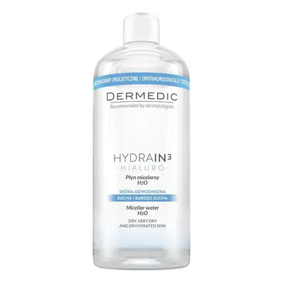 DERMEDIC Hydrain³ Hyaluro micellás víz H²O (500ml)