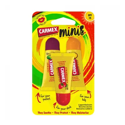 CARMEX Minis ajakápoló cseresznye, eper, ananász-menta (3x5g)