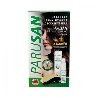 PARUSAN Stimuláló sampon nőknek + teezer hajkefe (200ml)