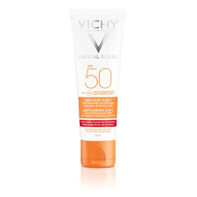 VICHY Capital Soleil Anti-Ageing 3in1 antioxidáns napvédő krém SPF50 (50ml)