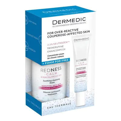 DERMEDIC szett Redness koncentrált krém + hab (40ml+170ml)