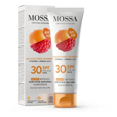 MOSSA 365 Days minősített natúr fényvédő arcra SPF30 (50ml)