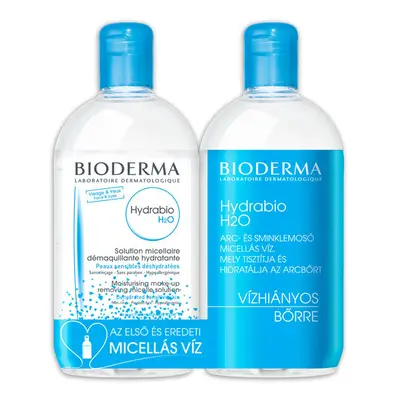 BIODERMA Hydrabio H2O micellás arc- és sminklemosó oldat duopack (500ml+500ml)