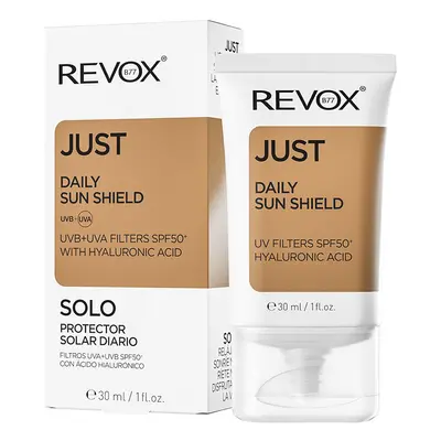 REVOX Just Daily Sun Shield UVB+UVA fényvédő SPF50 + HA (30ml)