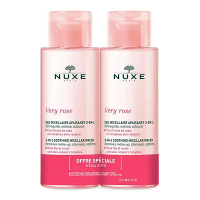 NUXE Very Rose micellás víz 3:1 normál bőrre DUO (2x400ml)