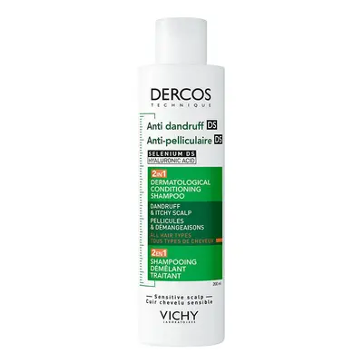 VICHY Dercos 2in1 sampon és balzsam korpásodás ellen (200ml)