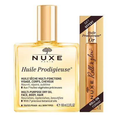 NUXE Huile Prodigieuse szárazolaj + arany roll on (100ml+8ml)