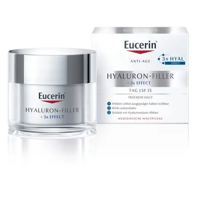 EUCERIN Hyaluron-Filler + 3x effect ráncfeltöltő nappali arckrém száraz bőrre (50ml)