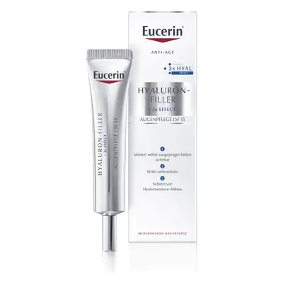 EUCERIN Hyaluron-Filler +3x effect ráncfeltöltő szemránckrém (15ml)