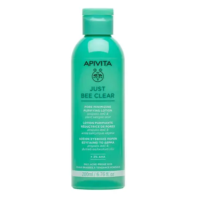 APIVITA JUST BEE CLEAR pórusösszehúzó mélytisztító lotion zsíros, pattanásokra hajlamos bőrre (2