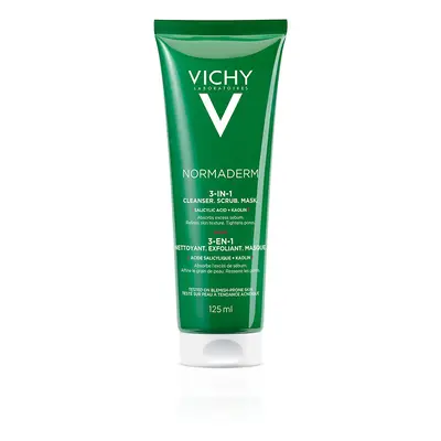 VICHY Normaderm 3in1 arctisztító,-radír, -maszk (125ml)