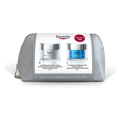 EUCERIN szett Hyaluron-Filler +3x effect ráncfeltöltő száraz bőrre (50ml+50ml