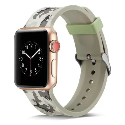 Apple Watch 4-6, SE, SE (2022) (38 / 40 mm) / Watch 7-9 (41 mm), szilikon pótszíj, állítható, te