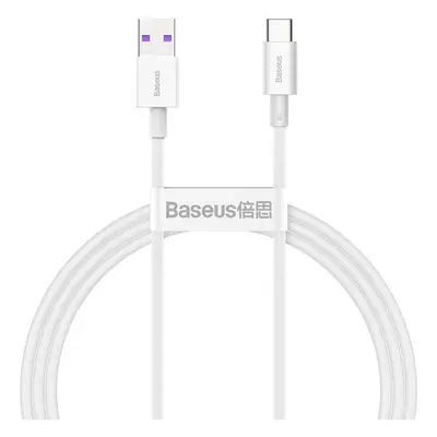 USB töltő- és adatkábel, USB Type-C, 100 cm, 6000 mA, 66W, törésgátlóval, gyorstöltés, Baseus CA