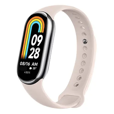 Xiaomi Mi Smart Band 8, szilikon pótszíj, állítható, TP IconBand, bézs