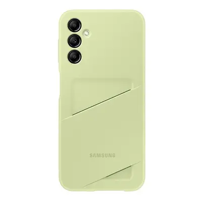 Samsung Galaxy A14 5G SM-A146B, Szilikon tok, kártyatartóval, zöld, gyári