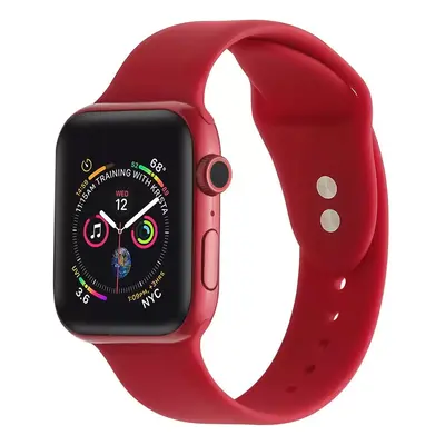 Apple Watch 4-6, SE, SE (2022) (38 / 40 mm) / Watch 7-9 (41 mm), szilikon pótszíj, állítható, ké