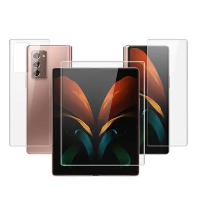 Samsung Galaxy Z Fold2 5G SM-F916B, Kijelzővédő fólia (az íves részre is!), IMAK, Clear Prémium,