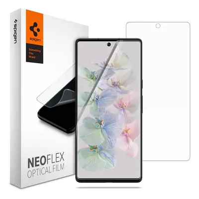 Google Pixel 7 Pro, Kijelzővédő fólia (az íves részre is!), Spigen Neo Flex Optical Film, Clear 