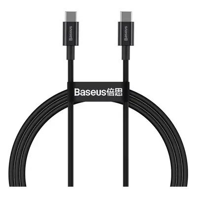 USB Type-C töltő- és adatkábel, USB Type-C, 100 cm, 5000 mA, 100W, törésgátlóval, gyorstöltés, P