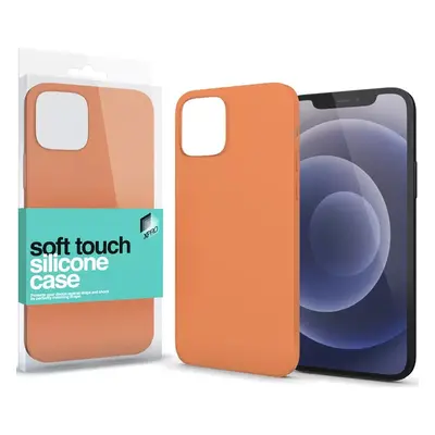 Apple iPhone 15 Plus, Szilikon tok, Xprotector Soft Touch, narancssárga